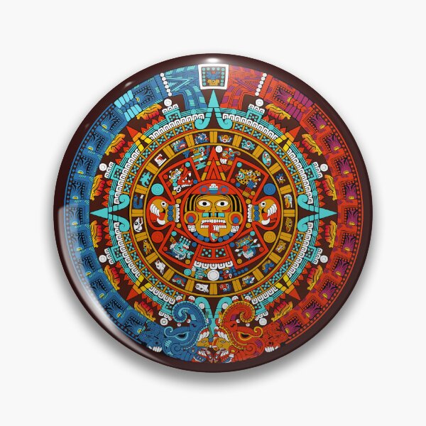Item preview, Piedra del Sol - Night And Day Aztec Calendar Sun Stone designed and sold by Aztectees.