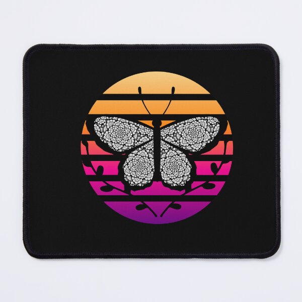 Item preview, Black and White Mandala Butterfly Sunset designed and sold by HappyLifeCreate.