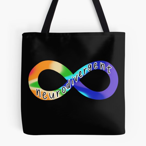 Item preview, Neurodivergent Rainbow Infinity Symbol - Geothermal designed and sold by soulsongdesign.