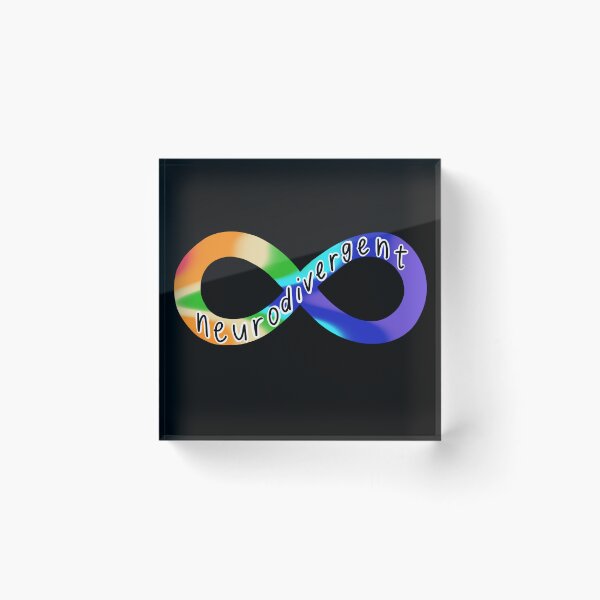 Item preview, Neurodivergent Rainbow Infinity Symbol - Geothermal designed and sold by soulsongdesign.