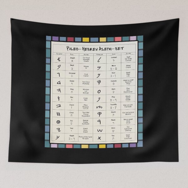 Item preview, Paleo Hebrew Aleph-Bet, Hebrew Israelite, Israelite, Hebrew Merch & Clothing designed and sold by Yachad.