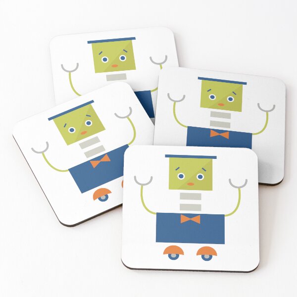 Item preview, Cute Blue and Green Robot designed and sold by StudioShine.