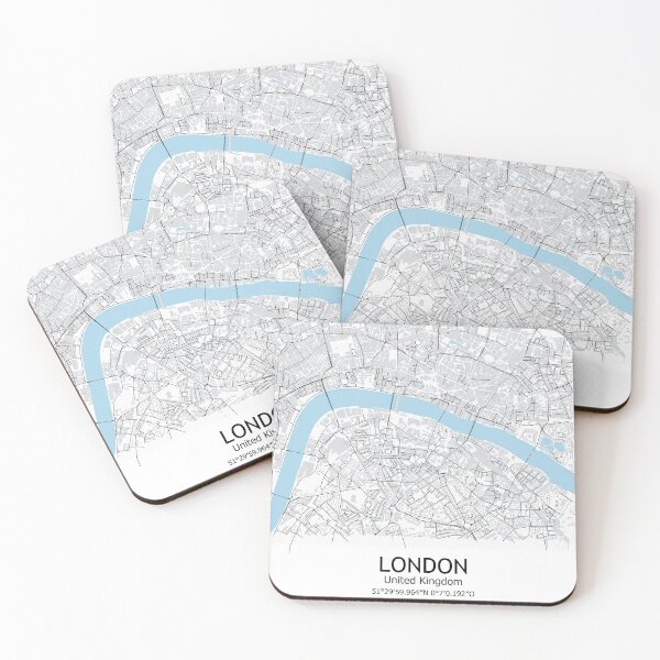 Item preview, London Capital City England Minimalist Travel Home Decor London Map designed and sold by SirajDecors.