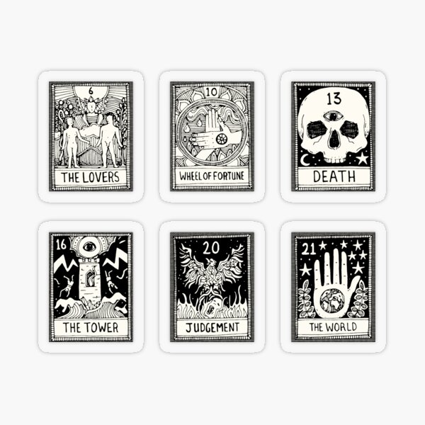 major arcana tarot black Backpack by Sharon Turner