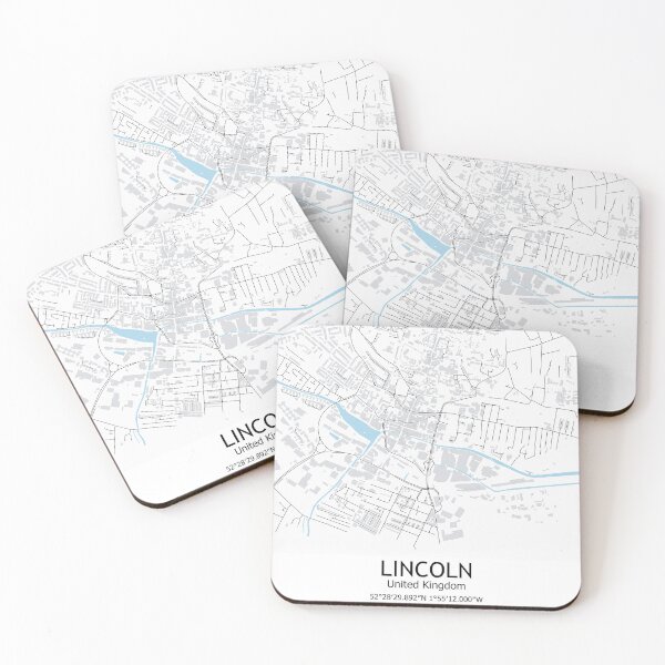 Item preview, Lincoln Capital City England Travel Home Decor Minimalist Lincolnshire England Map designed and sold by SirajDecors.