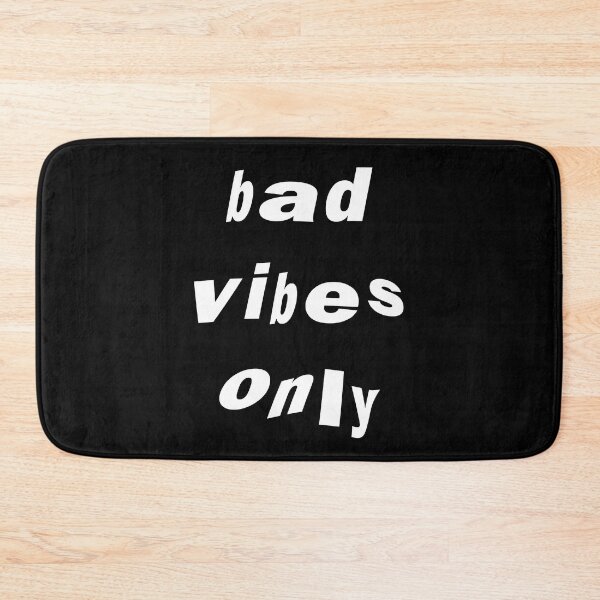 Item preview, Bad Vibes Only White On Black designed and sold by soundlesswaves.