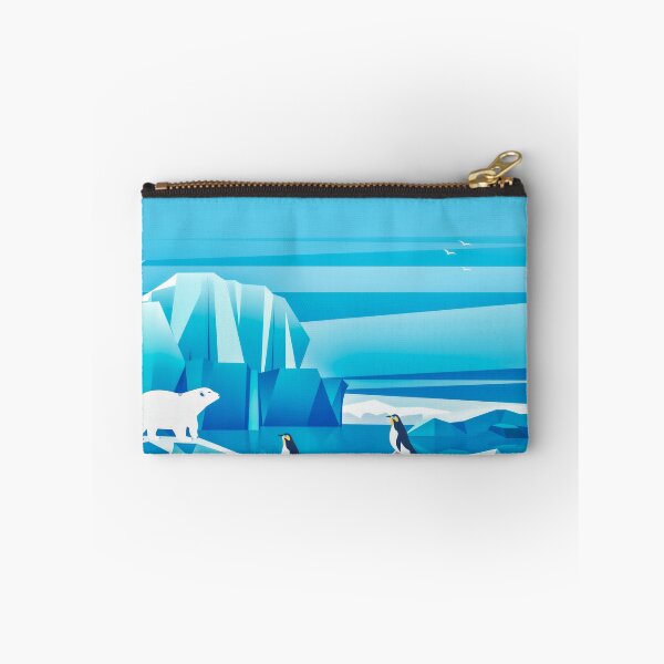 Item preview, Polar bear and penguins on the glacier designed and sold by AlexSin.