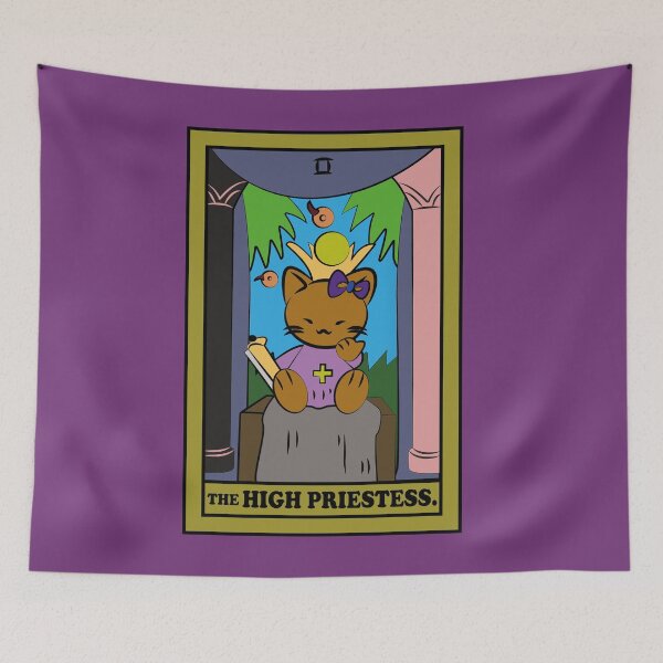 Item preview, TAROT CARDS | THE HIGH PRIESTESS. | CAT designed and sold by FalconLifeStore.