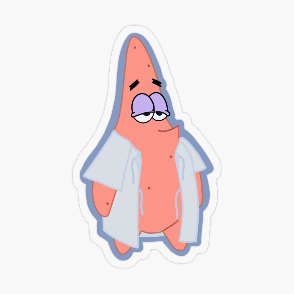 Patrick Star Sticker for Sale by lillianbarnes