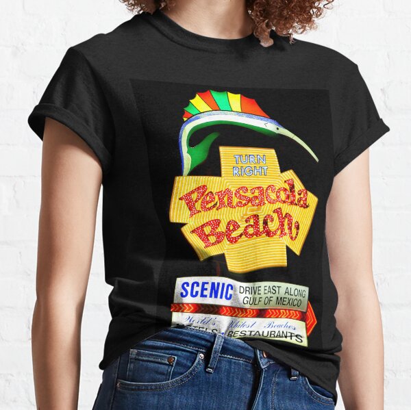 Pensacola Beach Turn Right Classic T-Shirt
