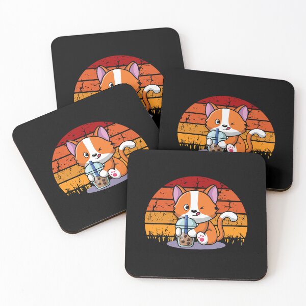 Item preview, Corgi drinking iced tea  designed and sold by SamXDesigns.