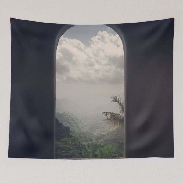 Item preview, Rainy Forest Through Window designed and sold by NoSpecialShop.