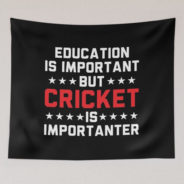 Item preview, Education Is Important But Cricket Is Importanter designed and sold by Adel Qasem.