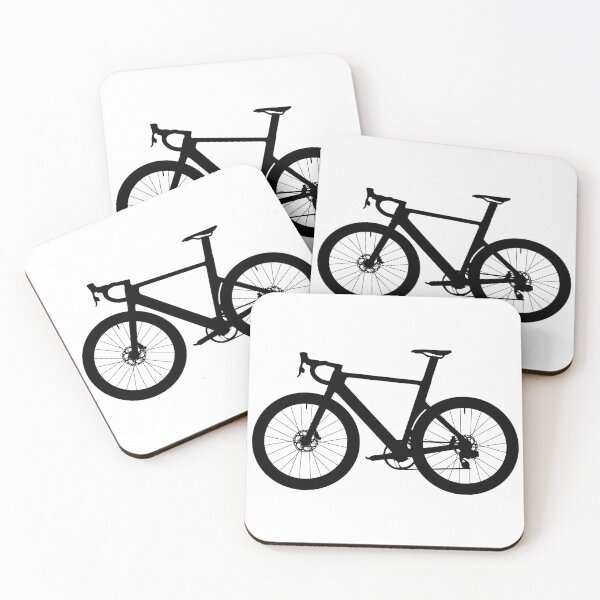 Item preview, Racing Bicycle, Racer triathlon street sport bike. Detailed vector illustration realistic silhouette designed and sold by Marcin Adrian.