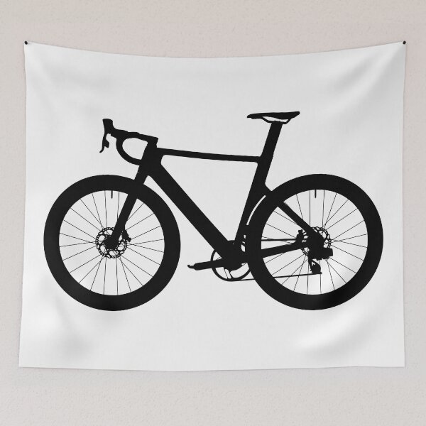 Item preview, Racing Bicycle, Racer triathlon street sport bike. Detailed vector illustration realistic silhouette designed and sold by Marcin Adrian.