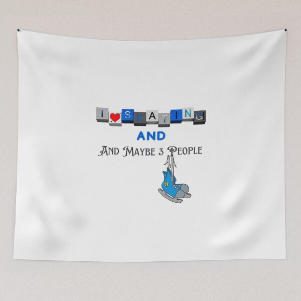 Item preview,  I Like Ice Skating And Maybe 3 People designed and sold by yassminishop.