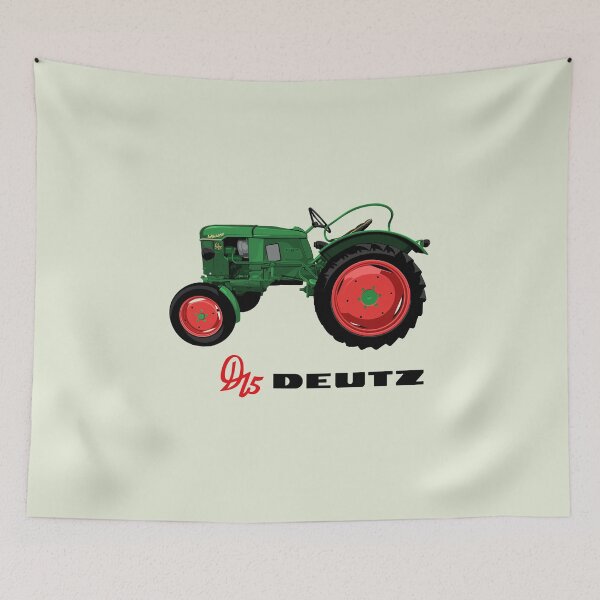 Item preview, Vintage tractor D15 Deutz illustration designed and sold by softpixel.