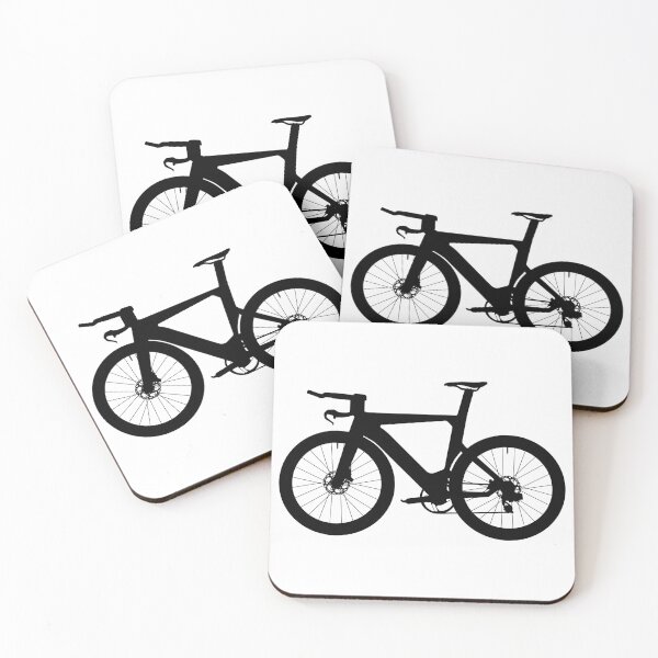 Item preview, Racing Bicycle, Racer triathlon street sport bike. Detailed vector illustration realistic silhouette designed and sold by Marcin Adrian.