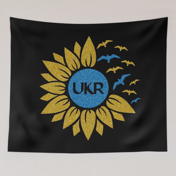 Item preview, Ukraine Sunflower and Birds designed and sold by OutcastBrain.