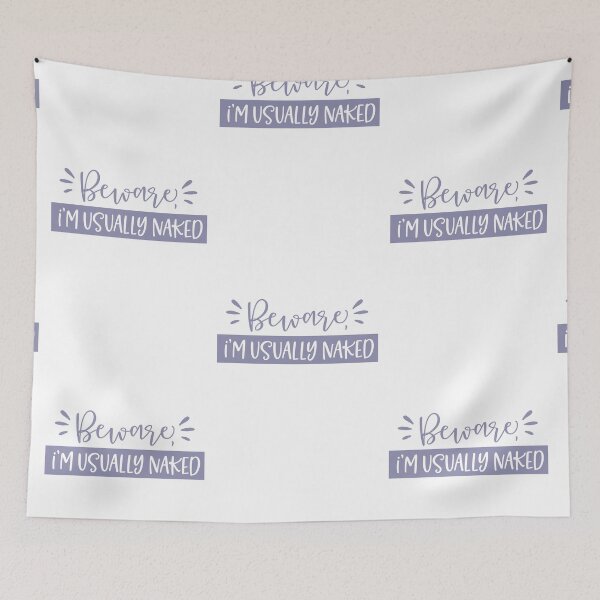 Item preview, Beware I'm Usually Naked | Doormat designed and sold by Wagdy-online.