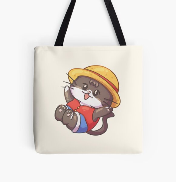 Chat mignon luffy Tote bag doublé