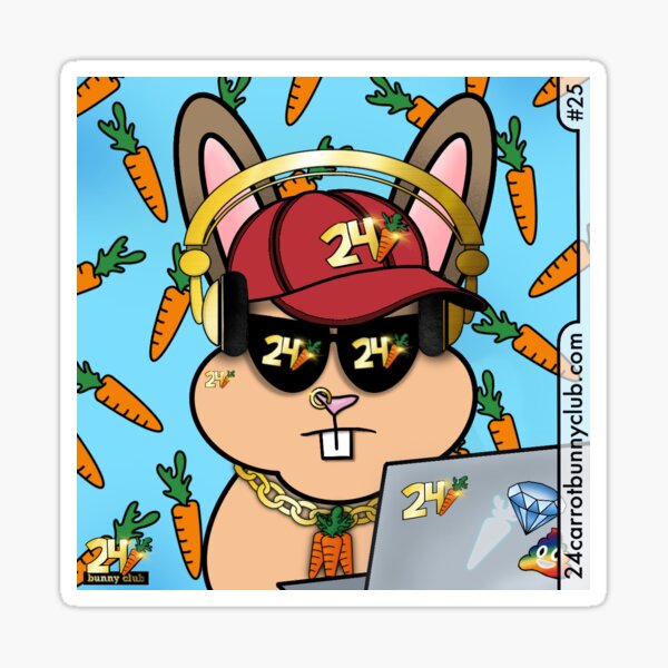 Dj Bunny #25 Sticker