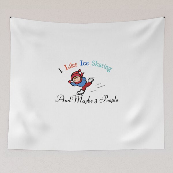Item preview,  I Like Ice Skating And Maybe 3 People designed and sold by yassminishop.