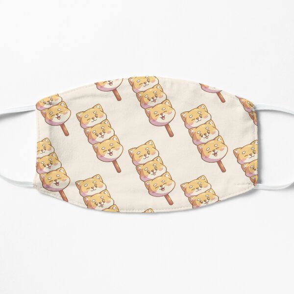 Kawaii Shiba Dango Flat Mask