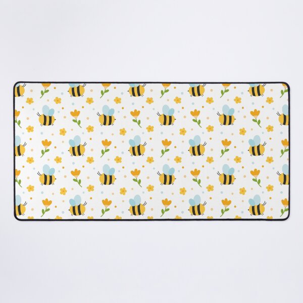 Item preview, Adorable Bees and Flowers Pattern designed and sold by Creative Wolf Design.