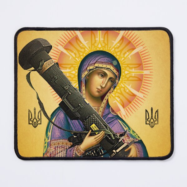 Item preview, "St. Javelin of Ukraine" designed and sold by Hashimoto Studios.