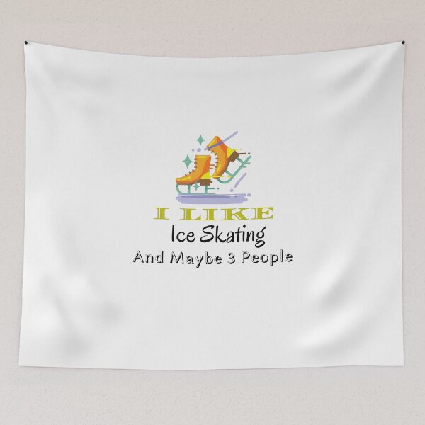 Item preview,  I Like Ice Skating And Maybe 3 People designed and sold by yassminishop.