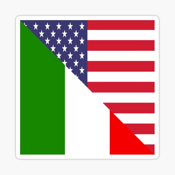 Item preview, Italian American Flag Italy Italiano USA designed and sold by ReddBLVD ⭐ ⭐ ⭐ ⭐ ⭐.