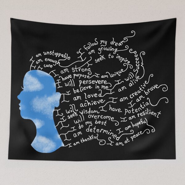 Item preview, Serene Sky Positive Affirmation Silhouette designed and sold by Deborah Camp.