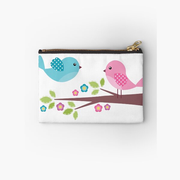 Item preview, Cute Pink and Blue Birds designed and sold by StudioShine.