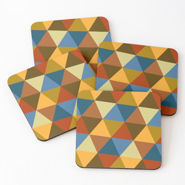 Item preview, 70s Retro Abstract Geometric Triangles designed and sold by ind3finite.