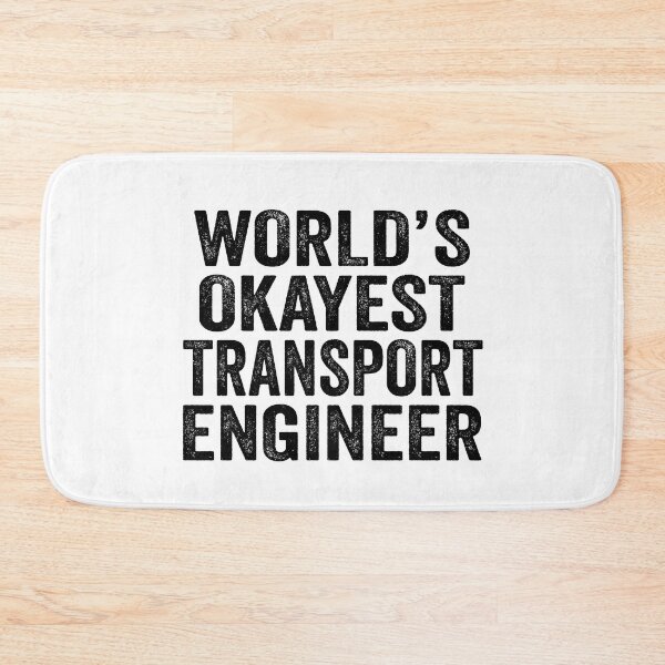 Item preview, World's okayest Transport engineer Shirt, Funny Transport engineer Dad Husband, Transport engineer Birthday Christmas Gift idea, Distressed design designed and sold by xlnv.