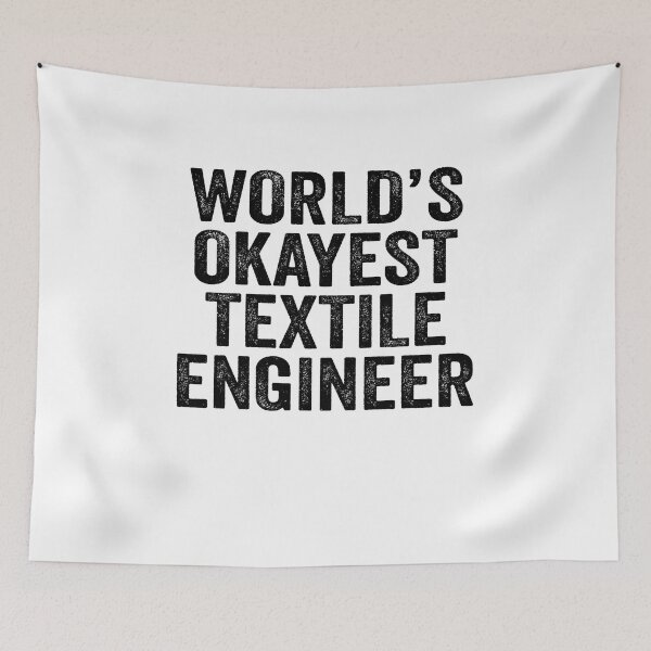 Item preview, World's okayest Textile engineer Shirt, Funny Textile engineer Dad Husband, Textile engineer Birthday Christmas Gift idea, Distressed design designed and sold by xlnv.