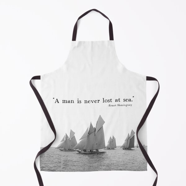 Item preview, Sailing Quote: "A man is never lost at sea." -Ernest Hemingway designed and sold by amuseXpress.