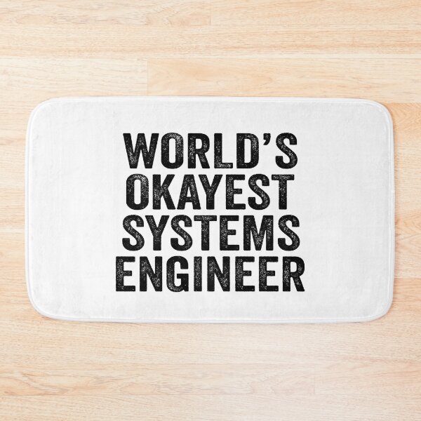 Item preview, World's okayest systems engineer Shirt, Funny systems engineer Dad Husband, systems engineer Birthday Christmas Gift idea, Distressed design designed and sold by xlnv.