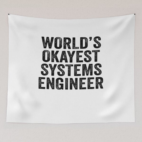 Item preview, World's okayest systems engineer Shirt, Funny systems engineer Dad Husband, systems engineer Birthday Christmas Gift idea, Distressed design designed and sold by xlnv.