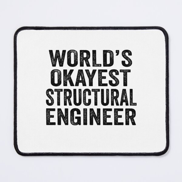 Item preview, World's okayest Structural engineer Shirt, Funny Structural engineer Dad Husband, Structural engineer Birthday Christmas Gift idea, Distressed design designed and sold by xlnv.