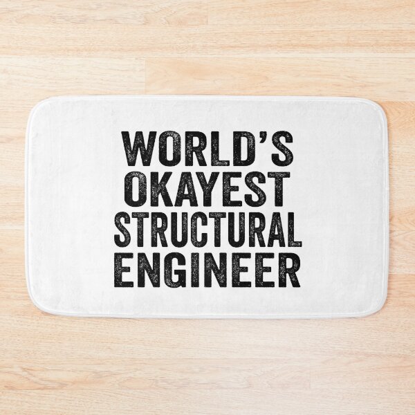 Item preview, World's okayest Structural engineer Shirt, Funny Structural engineer Dad Husband, Structural engineer Birthday Christmas Gift idea, Distressed design designed and sold by xlnv.