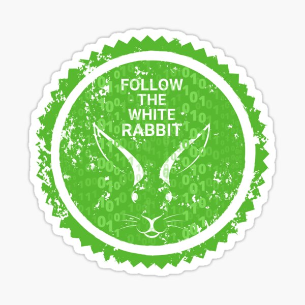 Follow The White Rabbit (Neo) Sticker