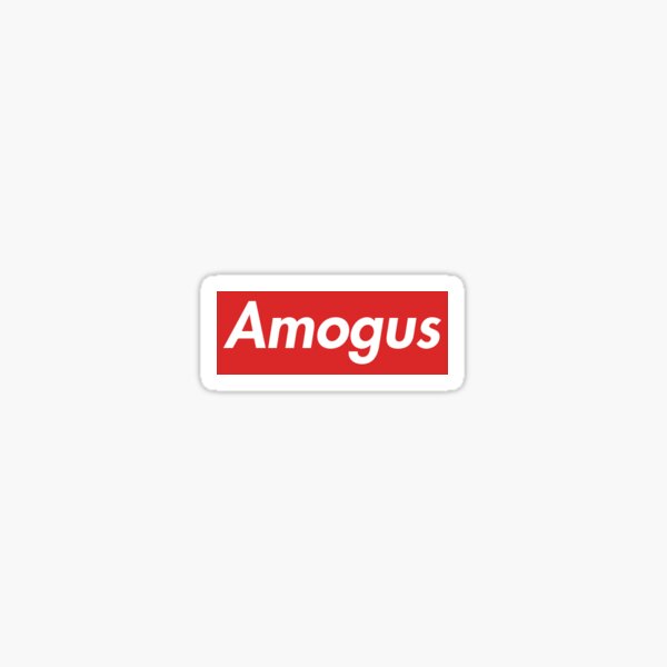 amogus Sticker for Sale by memelordKING