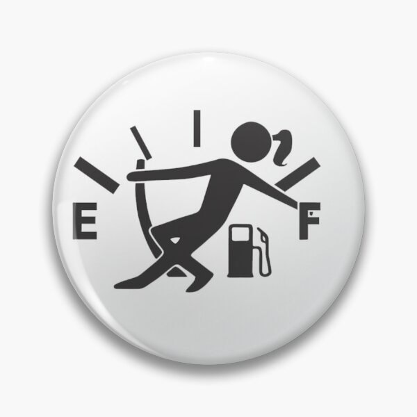 Item preview, Funny Empty Gas Gauge Girl Pulling needle  designed and sold by Whitetailcrafts.