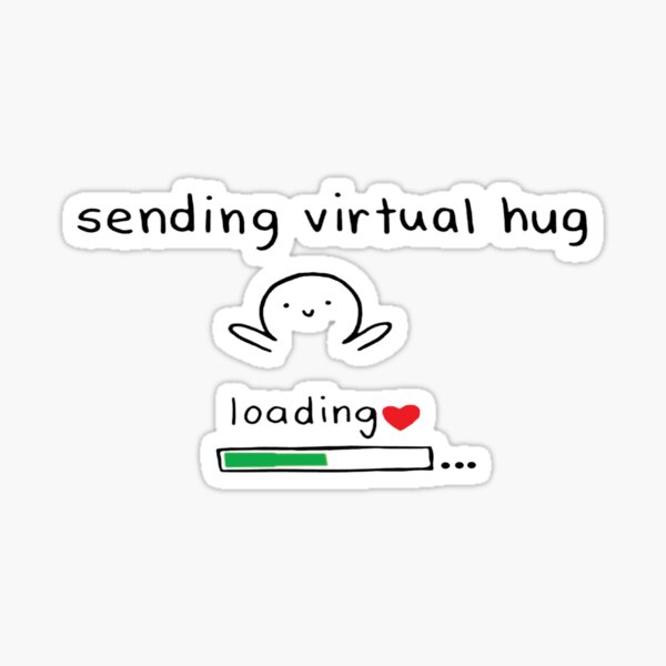 sending virtual hug gif  Shower Curtain for Sale by Ania Szydlowski