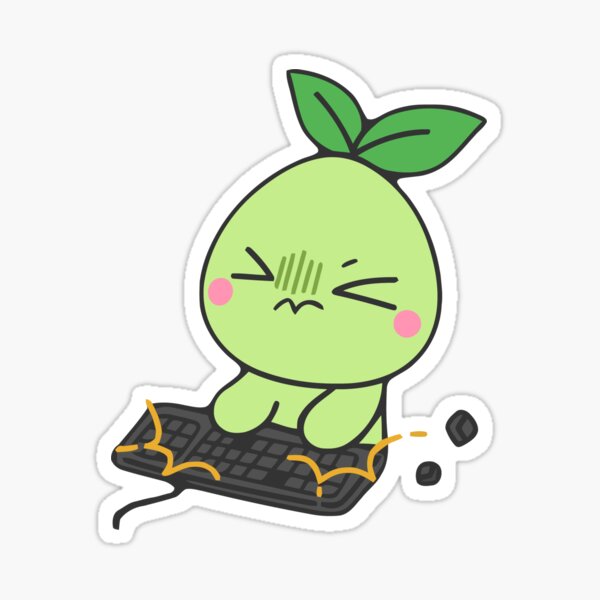 Item preview, Mokoko Seed | Lost Ark Stickers - "Keyboard Slam" designed and sold by Asiapenguin.