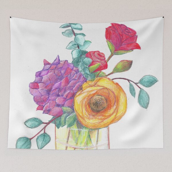 Item preview, Vase of Flowers designed and sold by ReneeDixonArt.