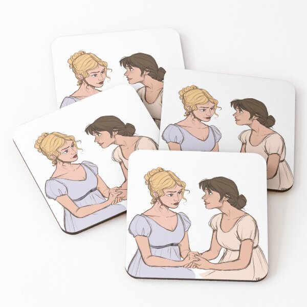Item preview, Pride and Prejudice - Jane and Elizabeth Bennet designed and sold by Art by Viva.