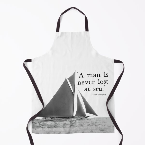 Item preview, Sailing Quote: "A man is never lost at sea." ~Ernest Hemingway\ designed and sold by amuseXpress.
